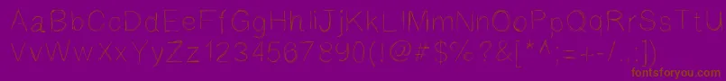 Saylor Font – Brown Fonts on Purple Background