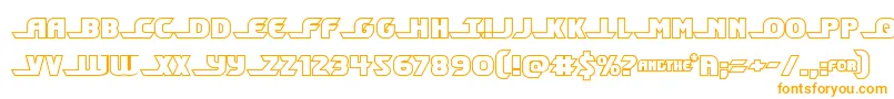 Shiningheraldout Font – Orange Fonts on White Background