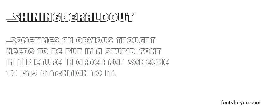 Review of the Shiningheraldout Font