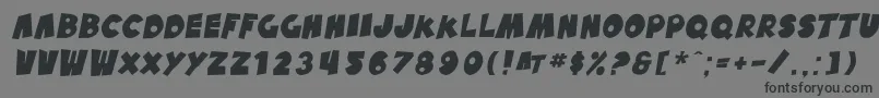 SfPaleBottomOblique Font – Black Fonts on Gray Background