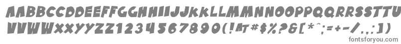 SfPaleBottomOblique Font – Gray Fonts on White Background