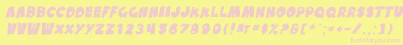 Más sobre la fuente SfPaleBottomOblique fuente SfPaleBottomOblique – Fuentes Rosadas Sobre Fondo Amarillo