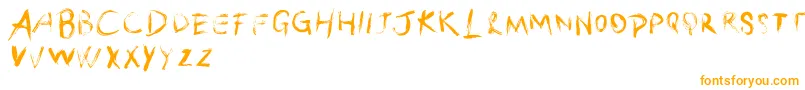 VtksSimplizinha-Schriftart – Orangefarbene Schriften
