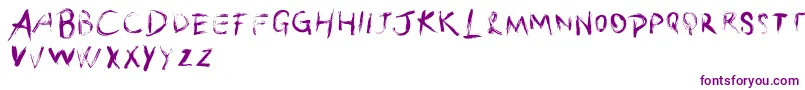 VtksSimplizinha Font – Purple Fonts on White Background