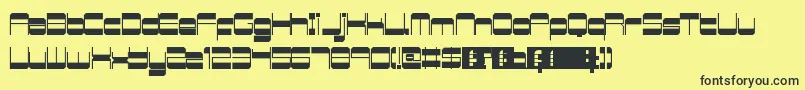 RetroMania Font – Black Fonts on Yellow Background
