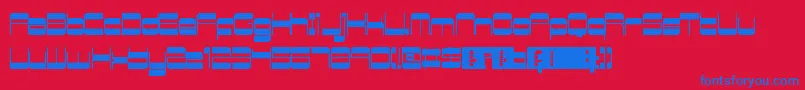 RetroMania Font – Blue Fonts on Red Background