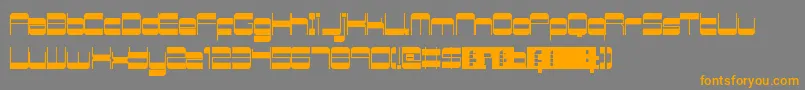 RetroMania Font – Orange Fonts on Gray Background