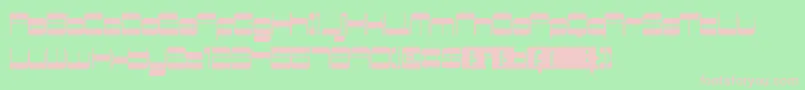 Fonte RetroMania – fontes rosa em um fundo verde