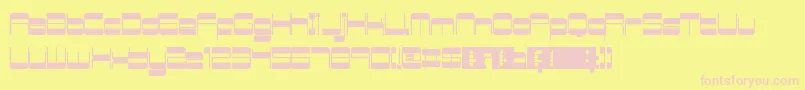 RetroMania Font – Pink Fonts on Yellow Background