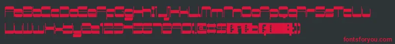 RetroMania-Schriftart – Rote Schriften auf schwarzem Hintergrund