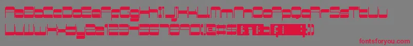 RetroMania Font – Red Fonts on Gray Background