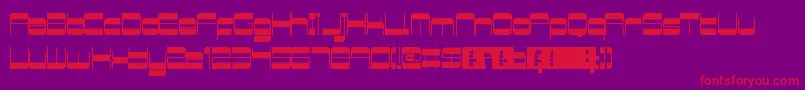 RetroMania Font – Red Fonts on Purple Background