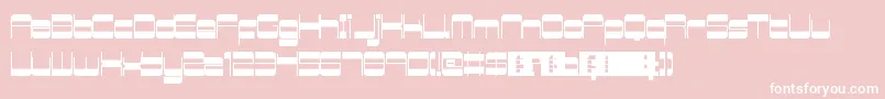 RetroMania Font – White Fonts on Pink Background