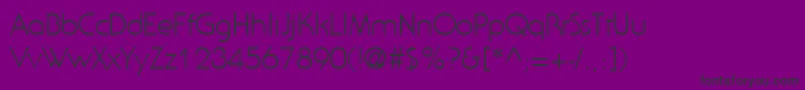 StaidGothicLightRegular Font – Black Fonts on Purple Background