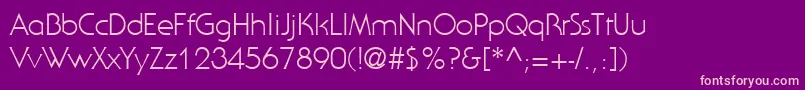 StaidGothicLightRegular Font – Pink Fonts on Purple Background