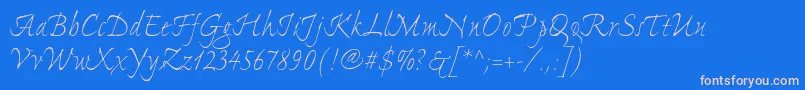 ExpontoproLight Font – Pink Fonts on Blue Background