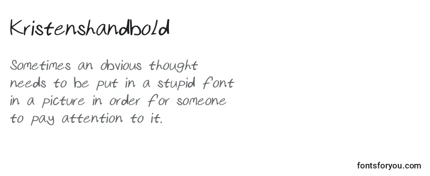 Kristenshandbold Font