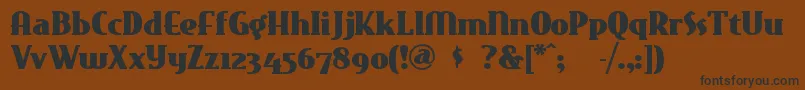 Eastmark Font – Black Fonts on Brown Background