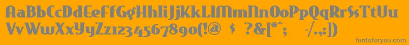 Eastmark Font – Gray Fonts on Orange Background