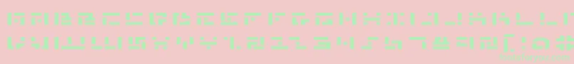 Mmane Font – Green Fonts on Pink Background