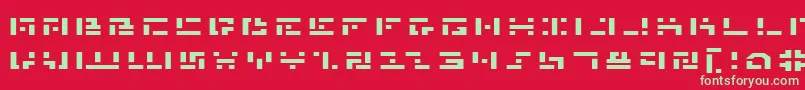 Mmane Font – Green Fonts on Red Background