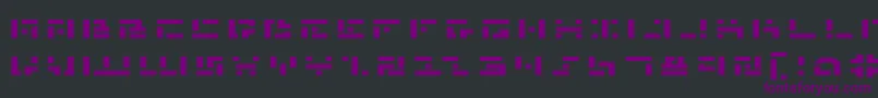 Czcionka Mmane – fioletowe czcionki na czarnym tle