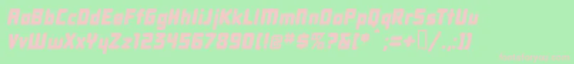 Dbxlni Font – Pink Fonts on Green Background