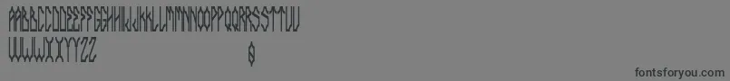 Delarocca-Schriftart – Schwarze Schriften auf grauem Hintergrund