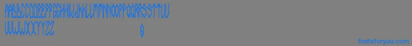 Delarocca Font – Blue Fonts on Gray Background