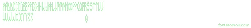 Delarocca-Schriftart – Grüne Schriften auf weißem Hintergrund