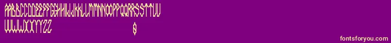 Delarocca Font – Yellow Fonts on Purple Background