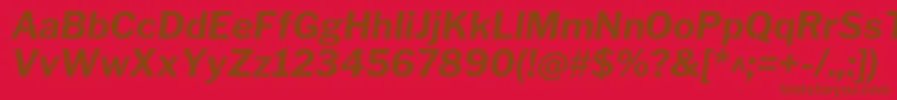 Шрифт LibrefranklinBolditalic – коричневые шрифты на красном фоне