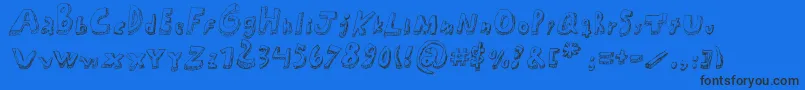 Mati Font – Black Fonts on Blue Background