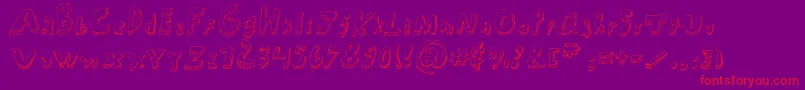 Mati Font – Red Fonts on Purple Background