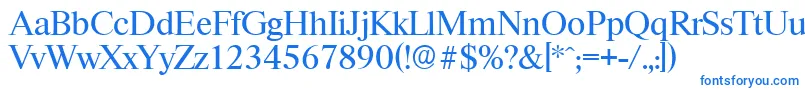 RiccioneserialRegular Font – Blue Fonts on White Background