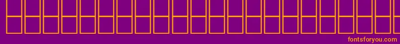 HeshamNaghamNormalTraditional-fontti – oranssit fontit violetilla taustalla
