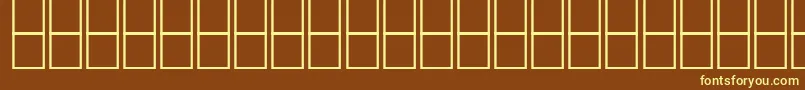 HeshamNaghamNormalTraditional Font – Yellow Fonts on Brown Background