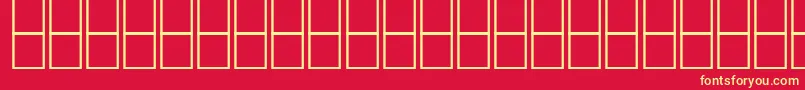 フォントHeshamNaghamNormalTraditional – 黄色の文字、赤い背景