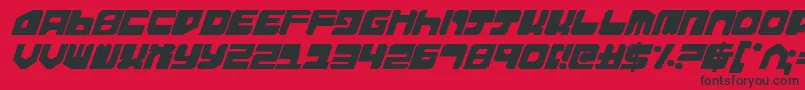 Extech Font – Black Fonts on Red Background