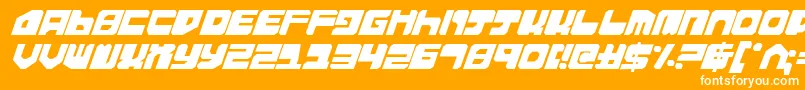 Extech Font – White Fonts on Orange Background