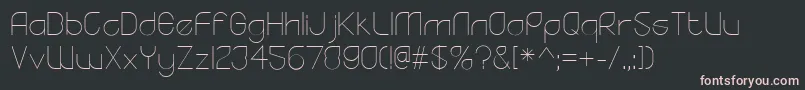 Шрифт YodoLight – розовые шрифты на чёрном фоне