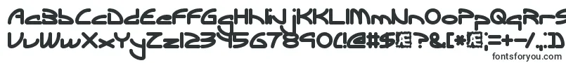 Czcionka EclipticBrk – kroje pisma w dużych rozmiarach