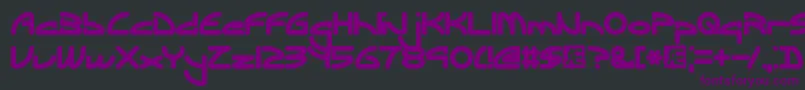 Шрифт EclipticBrk – фиолетовые шрифты на чёрном фоне