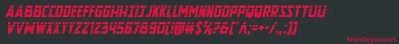Newcomictitlelaserital Font – Red Fonts on Black Background