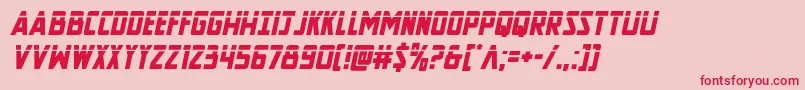 Newcomictitlelaserital Font – Red Fonts on Pink Background
