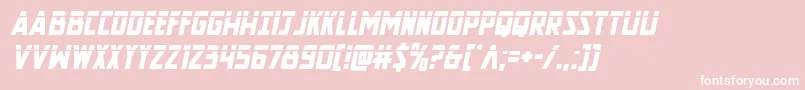 Newcomictitlelaserital Font – White Fonts on Pink Background