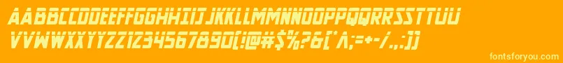 Подробнее о шрифте Newcomictitlelaserital Шрифт Newcomictitlelaserital – жёлтые шрифты на оранжевом фоне