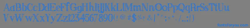 SketchSerif Font – Blue Fonts on Gray Background