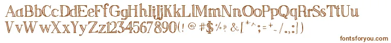 SketchSerif Font – Brown Fonts on White Background