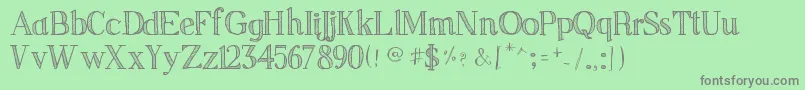 Weitere Informationen zur SketchSerif-Schriftart SketchSerif-Schriftart – Graue Schriften auf grünem Hintergrund